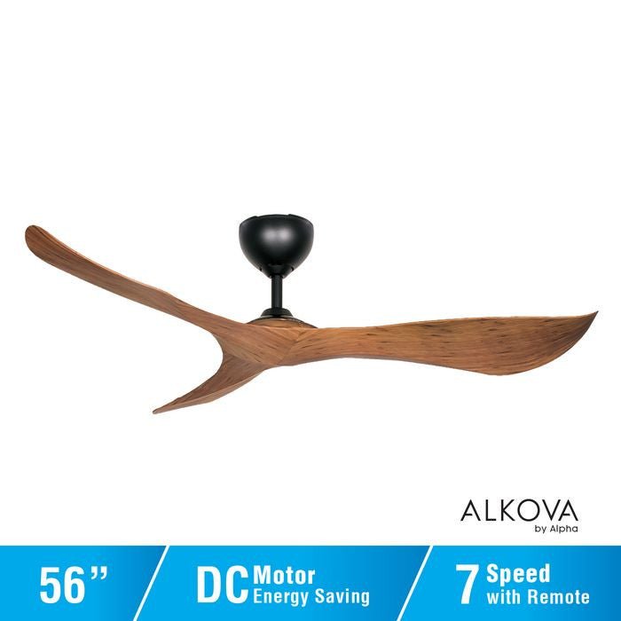 Alkova KOKO 56 CARAMEL/MB Ceiling Fan 56" Caramel MB | TBM Online