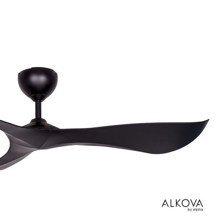 Alkova KOKO 56 MATT BLACK Ceiling Fan 56" Matt Black | TBM Online