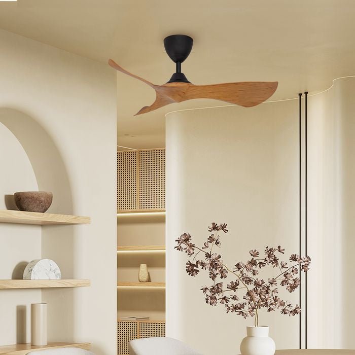 Alkova KOKO G2 3B/40 CARAMEL/MB Ceiling Fan 3 Blades 40 Inch Caramel Matt Black | TBM Online