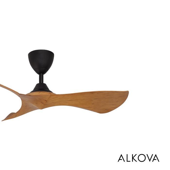Alkova KOKO G2 3B/40 CARAMEL/MB Ceiling Fan 3 Blades 40 Inch Caramel Matt Black | TBM Online