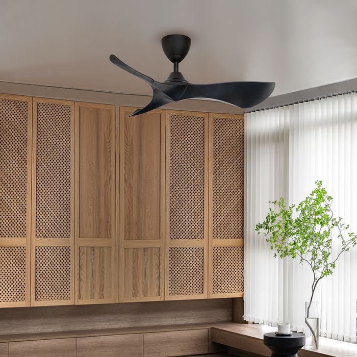 Alkova KOKO G2 3B/40 MATT BLACK Ceiling Fan 3 Blades 40 Inch Matt Black | TBM Online