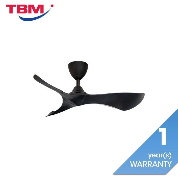 Alkova KOKO G2 3B/40 MATT BLACK Ceiling Fan 3 Blades 40 Inch Matt Black | TBM Online