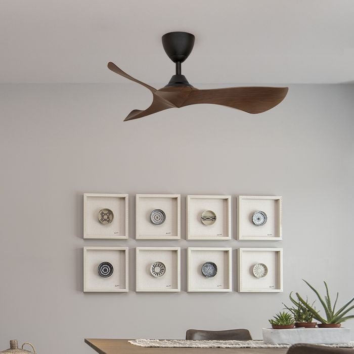 Alkova KOKO G2 3B/40 WALNUT/MB Ceiling Fan 3 Blades 40 Inch Walnut Matt Black | TBM Online