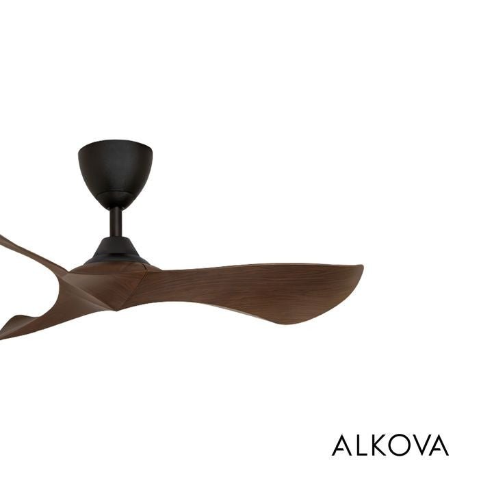 Alkova KOKO G2 3B/40 WALNUT/MB Ceiling Fan 3 Blades 40 Inch Walnut Matt Black | TBM Online
