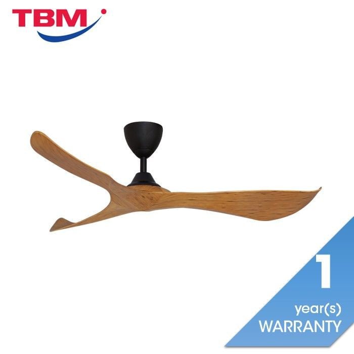 Alkova KOKO G2 3B/56 CARAMEL/MB Ceiling Fan 3 Blades 56 Inch Caramel Matt Black | TBM Online