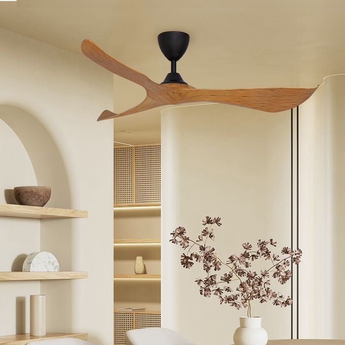 Alkova KOKO G2 3B/56 CARAMEL/MB Ceiling Fan 3 Blades 56 Inch Caramel Matt Black | TBM Online
