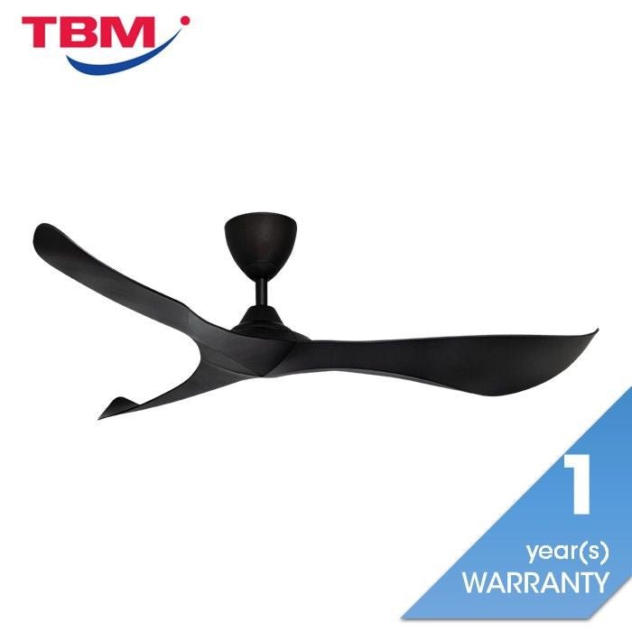 Alkova KOKO G2 3B/56 MATT BLACK Ceiling Fan 3 Blades 56 Inch Matt Black | TBM Online