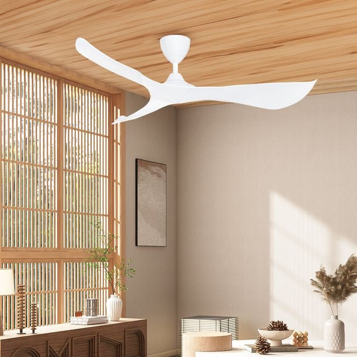 Alkova KOKO G2 3B/56 MATT WHITE Ceiling Fan 3 Blades 56 Inch Matt White | TBM Online
