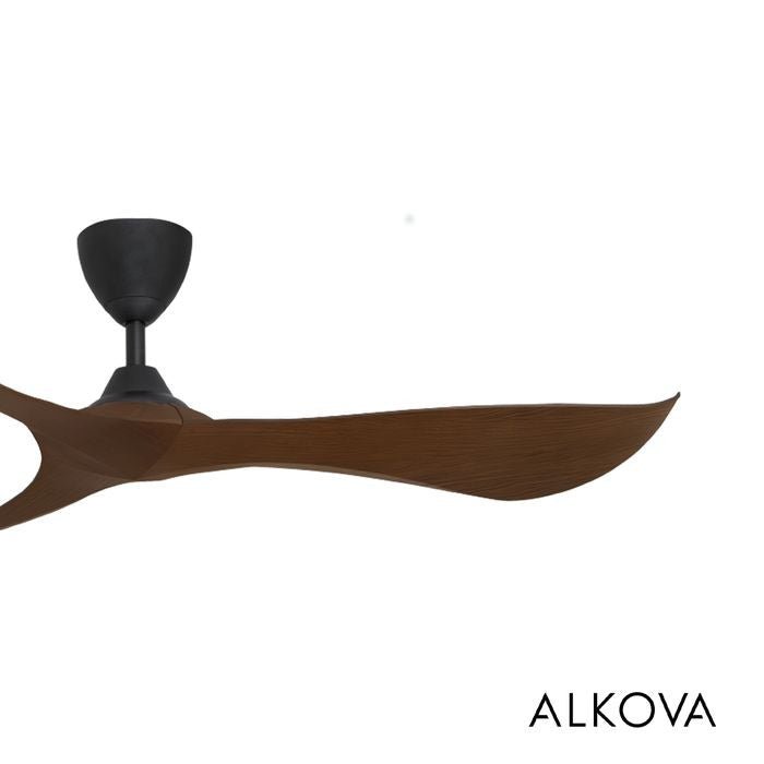 Alkova KOKO G2 3B/56 WALNUT/MB Ceiling Fan 3 Blades 56 Inch Walnut Matt Black | TBM Online