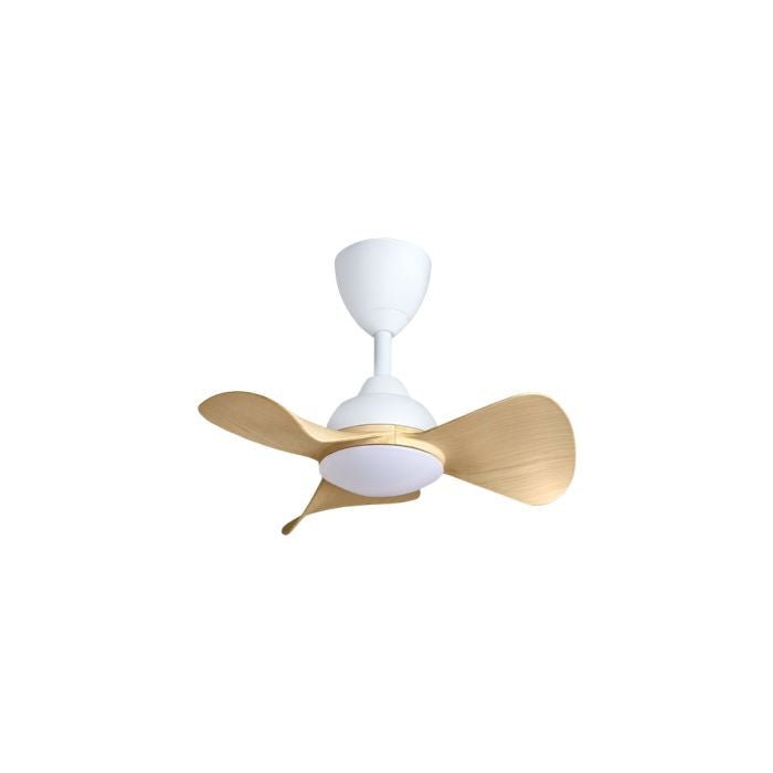 Alkova MILI 3B/22 LED MAPLE MATT WHITE Ceiling Fan 3 Blades 22 Inch Motor DC LED Maple Matt White | TBM Online