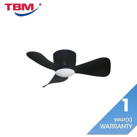 Alpha Alkova MILI-3B/33 LED HG MATT BLACK Ceiling Fan 33" 3 Blades Matt Black | TBM Online