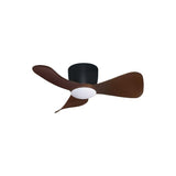 Alpha Alkova MILI-3B/33 LED HG WALNUT/MB Ceiling Fan 33" 3 Blades Walnut Matt Black | TBM Online