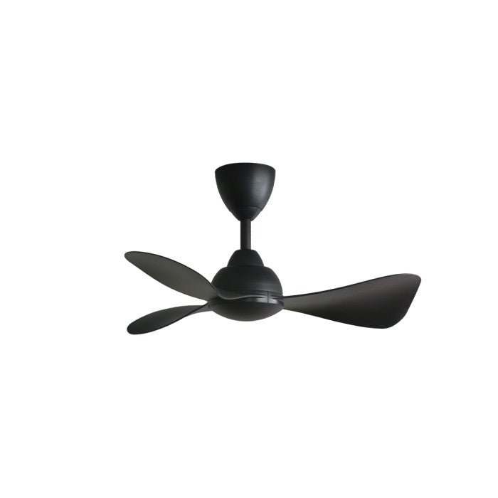 Alkova MILI 3B/33 MATT BLACK Ceiling Fan 3 Blades 33 Inch Motor DC Matt Black | TBM Online