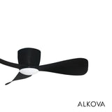 Alpha Alkova MILI-3B/42 LED HG MATT BLACK Ceiling Fan 42" 3 Blades Matt Black | TBM Online