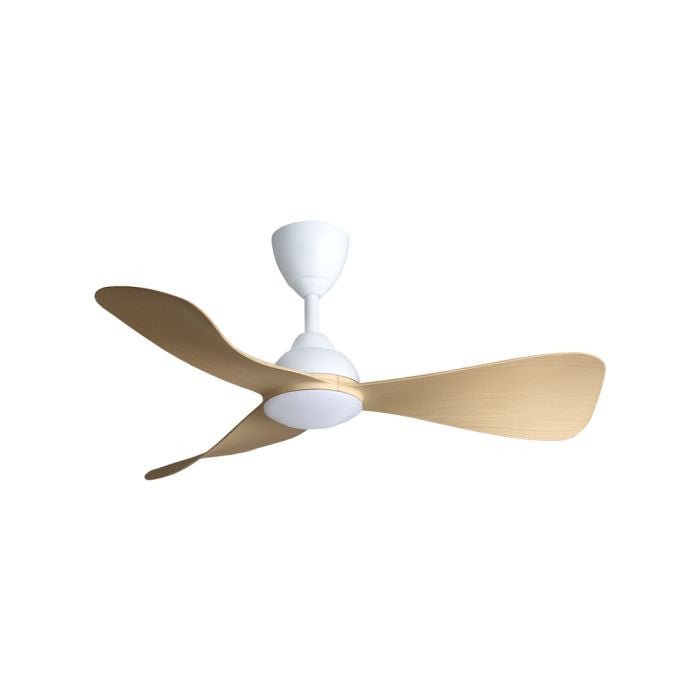 Alkova MILI 3B/42 LED MAPLE MATT WHITE Ceiling Fan 3 Blades 42 Inch Motor DC LED Maple Matt White | TBM Online