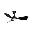 Alkova MILI 3B/42 LED MATT BLACK Ceiling Fan 3 Blades 42 Inch Motor DC LED Matt Black | TBM Online