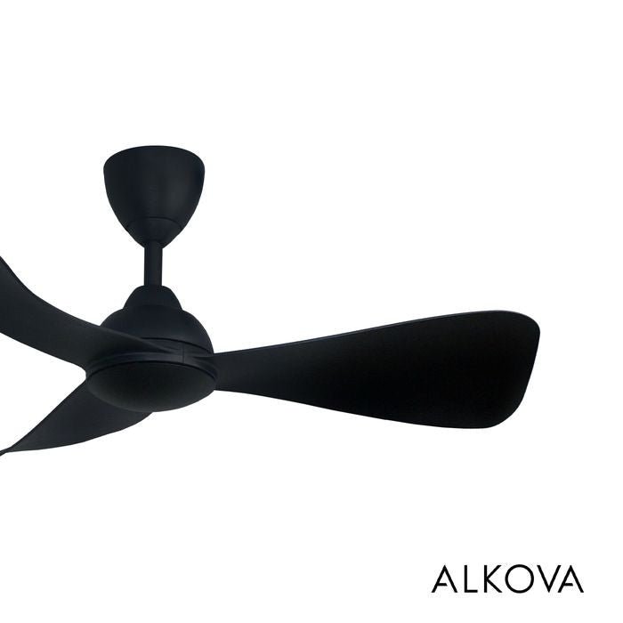 Alkova MILI 3B/42 MATT BLACK Ceiling Fan 3 Blades 42 Inch Motor DC Matt Black | TBM Online