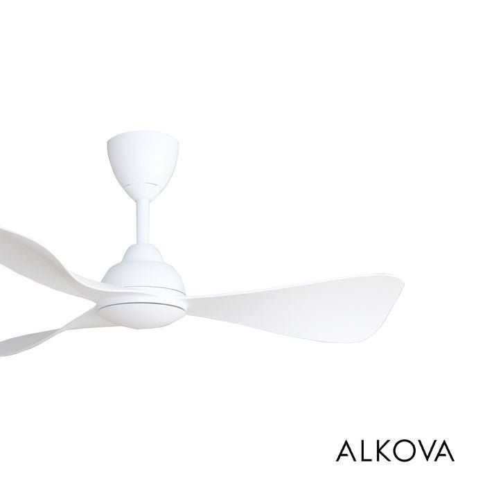 Alkova MILI 3B/42 MATT WHITE Ceiling Fan 3 Blades 42 Inch Motor DC Matt White | TBM Online