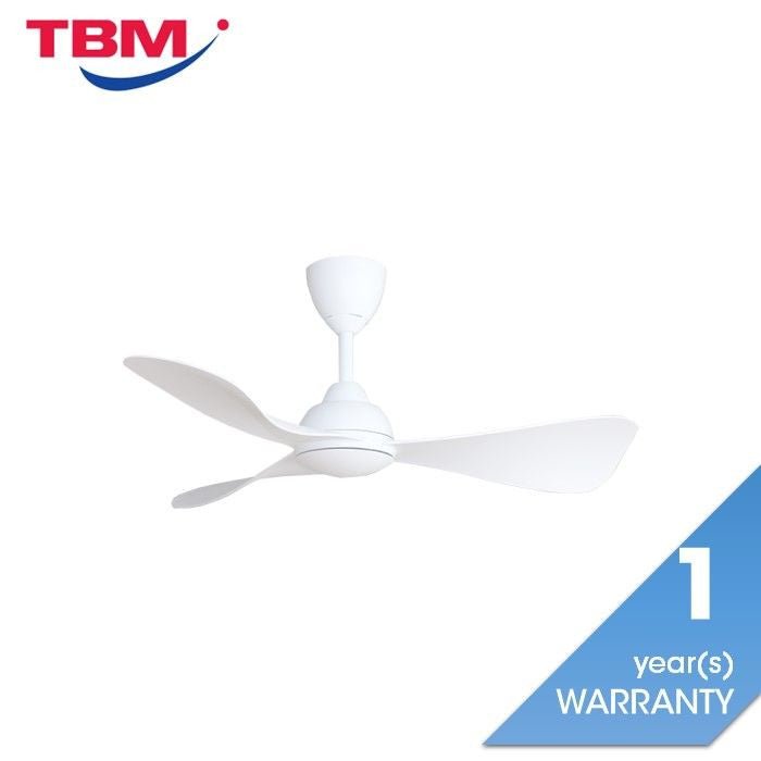 Alkova MILI 3B/42 MATT WHITE Ceiling Fan 3 Blades 42 Inch Motor DC Matt White | TBM Online