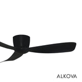 Alpha Alkova MILI-3B/52 LED HG MATT BLACK Ceiling Fan 52" 3 Blades Matt Black | TBM Online