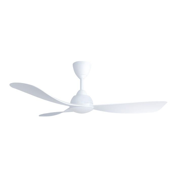 Alkova MILI 3B/52 LED MATT WHITE Ceiling Fan 3 Blades 52 Inch Motor DC LED Matt White | TBM Online