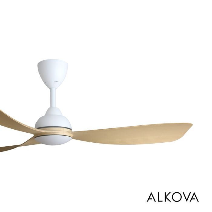 Alkova MILI 3B/52 MAPLE MATT WHITE Ceiling Fan 3 Blades 52 Inch Motor DC Maple Matt White | TBM Online