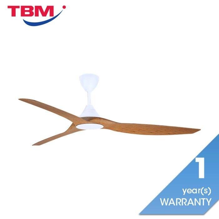 Alpha Alkova MONTI-3B/72 CARAMEL/MW Ceiling Fan 72" 3 Blades Caramel Matt White | TBM Online