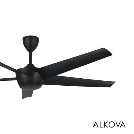 Alkova AMAZE - 5B/66 MATT BLACK 66" Ceiling Fan 5 Blades Matt Black | TBM Online
