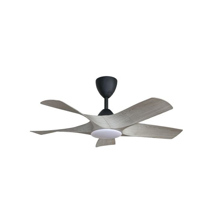 Alkova AXIS 5B/42 LED GREY WOOD/MB Ceiling Fan 42" 5 Blades LED Grey Wood Matt Black | TBM Online