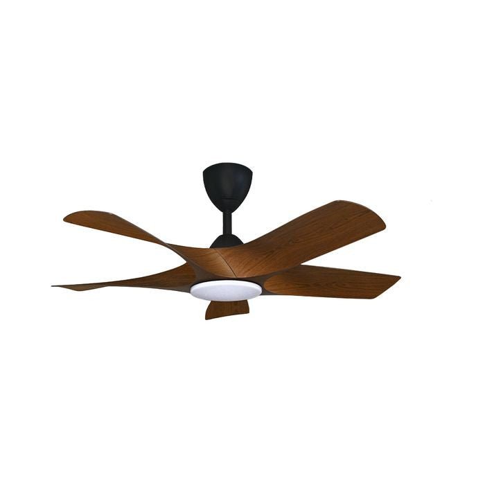 Alkova AXIS 5B/42 LED WALNUT/MB Ceiling Fan 42" 5 Blades LED Walnut Matt Black | TBM Online