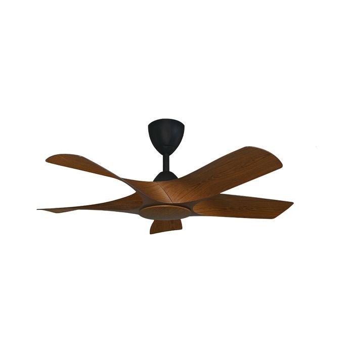 Alkova AXIS 5B/42 WALNUT/MB Ceiling Fan 42" 5 Blades Walnut Matt Black | TBM Online