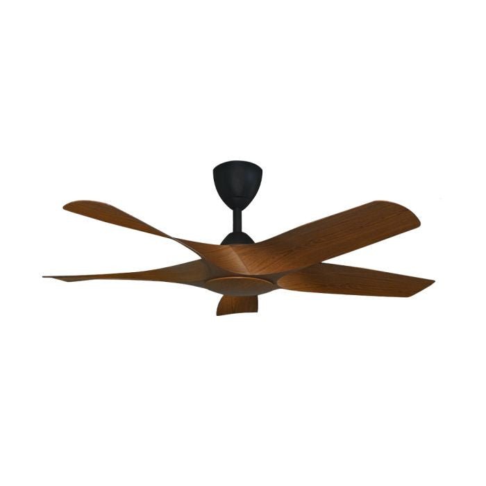 Alkova AXIS 5B/48 WALNUT/MB Ceiling Fan 48" 5 Blades Walnut Matt Black | TBM Online
