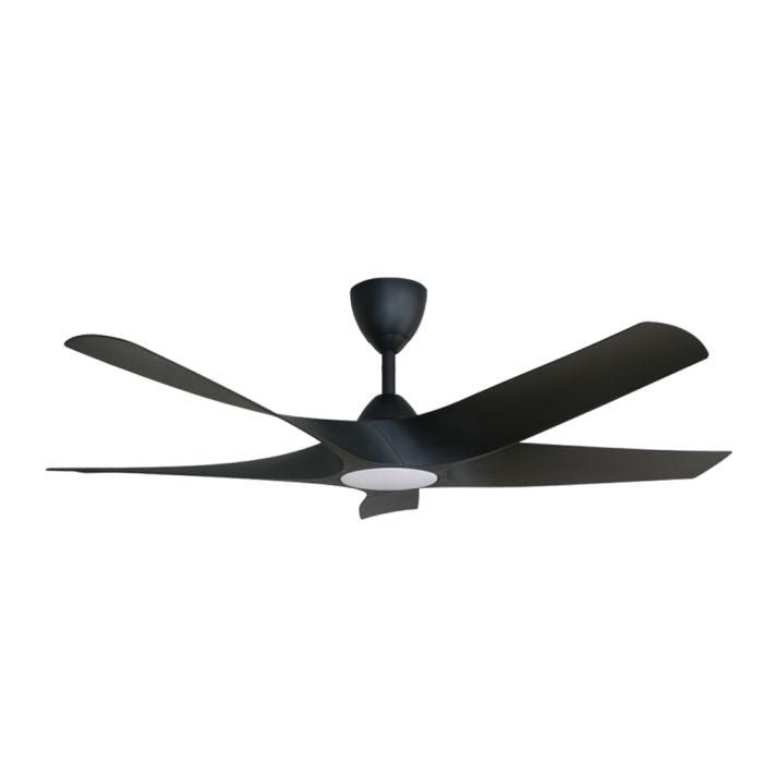 Alkova AXIS 5B/56 LED MATT BLACK Ceiling Fan 56" 5 Blades LED Matt Black | TBM Online