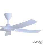 Alkova AXIS 5B/56 MATT WHITE Ceiling Fan 56" 5 Blades Matt White | TBM Online