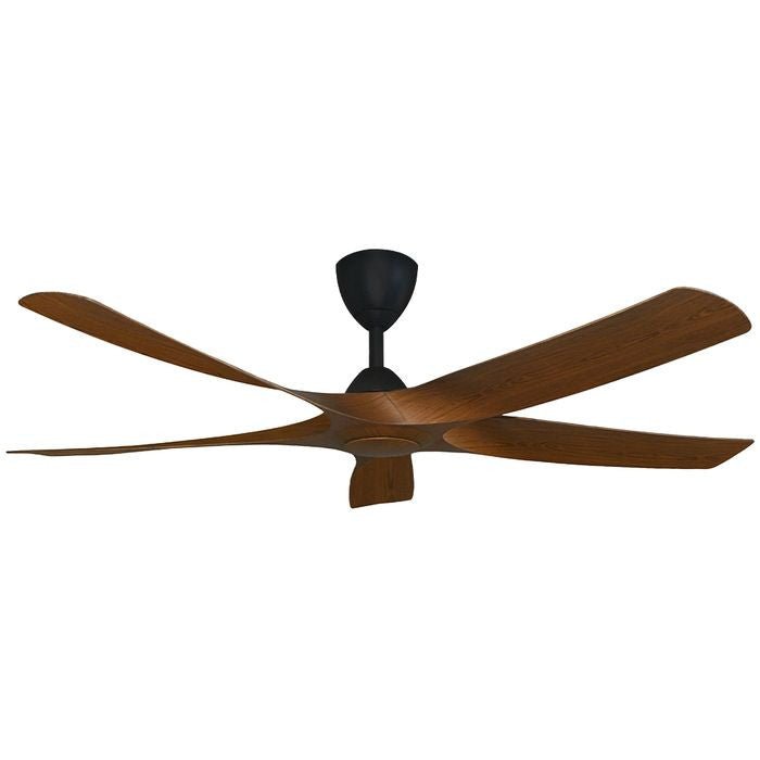 Alkova AXIS 5B/56 WALNUT/MB Ceiling Fan 56" 5 Blades Walnut/Matt Black | TBM Online