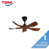 Alkova ESTELL 5B/38 DARK KOA 38" Ceiling Fan 5 Blades Dark Koa | TBM Online