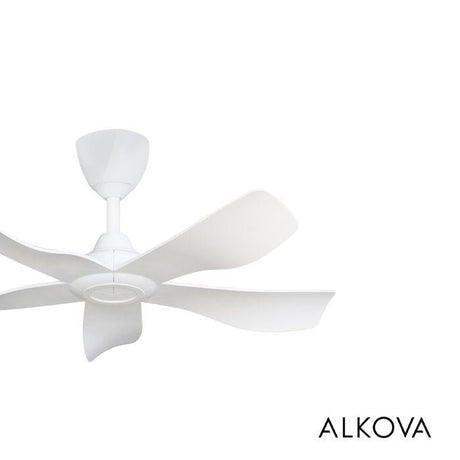 Alkova ESTELL 5B/38 MATT WHITE 38" Ceiling Fan 5 Blades Matt White | TBM Online