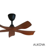 Alkova ESTELL 5B/46 DARK KOA 46" Ceiling Fan 5 Blades Dark Koa | TBM Online