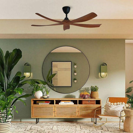 Alkova ESTELL 5B/56 DARK KOA 56" Ceiling Fan 5 Blades Dark Koa | TBM Online