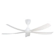Alkova ESTELL 5B/56 MATT WHITE 56" Ceiling Fan 5 Blades Matt White | TBM Online
