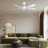 Alkova ESTELL 5B/56 MATT WHITE 56" Ceiling Fan 5 Blades Matt White | TBM Online