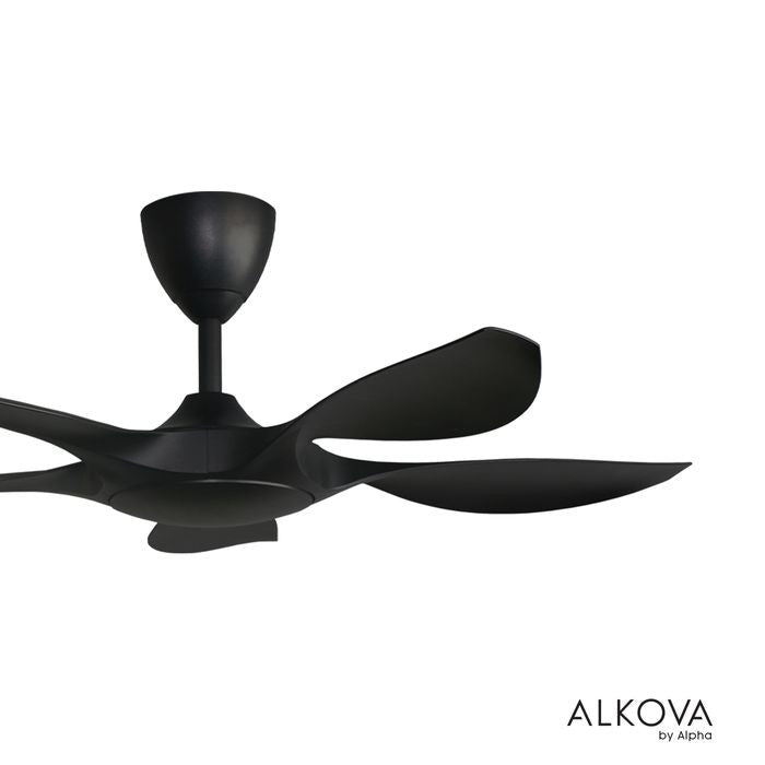 Alkova EXCEL V2 5B/42 MATT BLACK Ceiling Fan 42" 5 Blades Matt Black | TBM Online