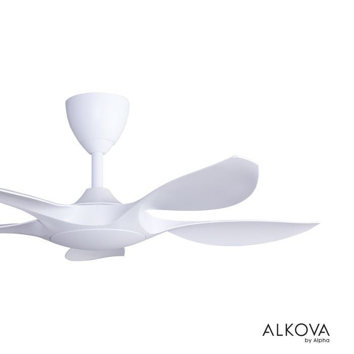 Alkova EXCEL V2 5B/42 MATT WHITE Ceiling Fan 42" 5 Blades Matt White | TBM Online