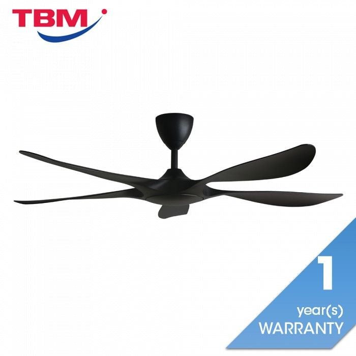 Alkova EXCEL V2 5B/56 MATT BLACK Ceiling Fan 56" 5 Blades Matt Black | TBM Online