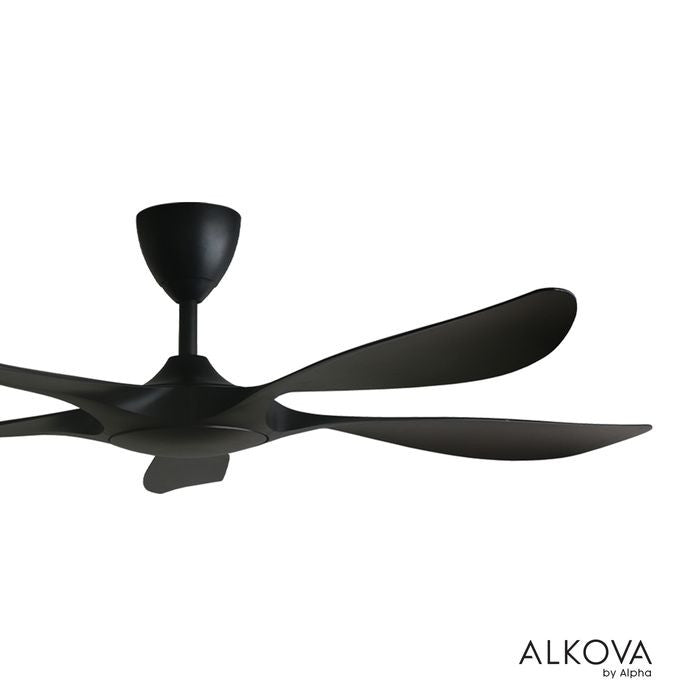 Alkova EXCEL V2 5B/56 MATT BLACK Ceiling Fan 56" 5 Blades Matt Black | TBM Online