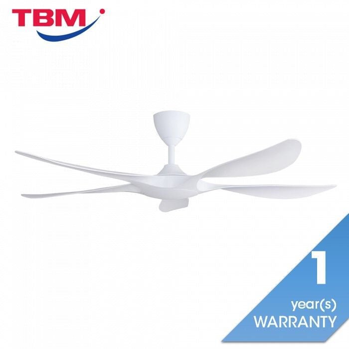 Alkova EXCEL V2 5B/56 MATT WHITE Ceiling Fan 56" 5 Blades Matt White | TBM Online