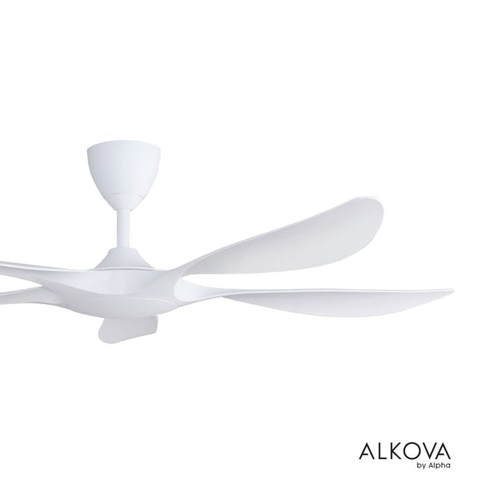 Alkova EXCEL V2-5B/56 MATT WHITE Ceiling Fan 56" 5 Blades Matt White | TBM Online