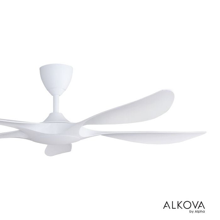 Alkova EXCEL V2 5B/56 MATT WHITE Ceiling Fan 56" 5 Blades Matt White | TBM Online