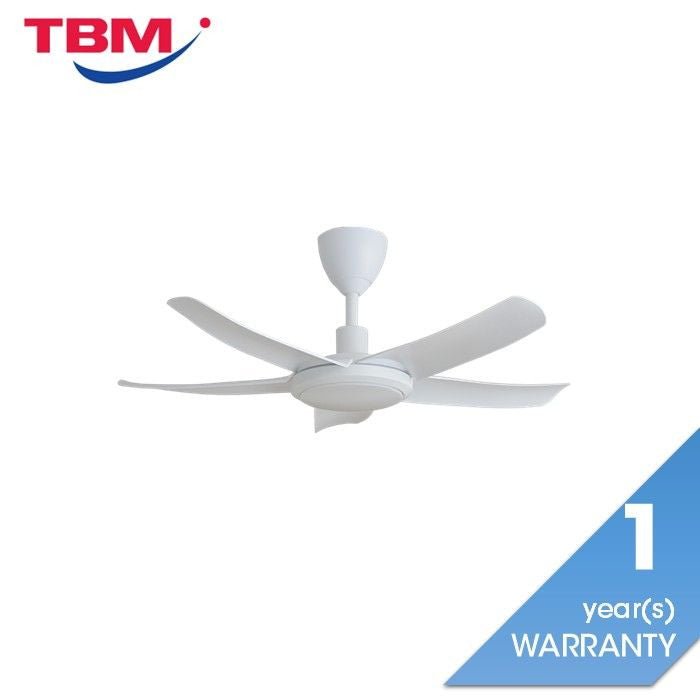 Alkova PAZION G2 5B/40 LED MATT WHITE Ceiling Fan 5 Blades 40 Inch LED Matt White | TBM Online