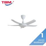 Alkova PAZION G2 5B/40 LED MATT WHITE Ceiling Fan 5 Blades 40 Inch LED Matt White | TBM Online
